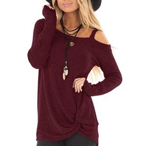 ✨😍Cold Shoulder Knot Twist Tunic😍 ✨